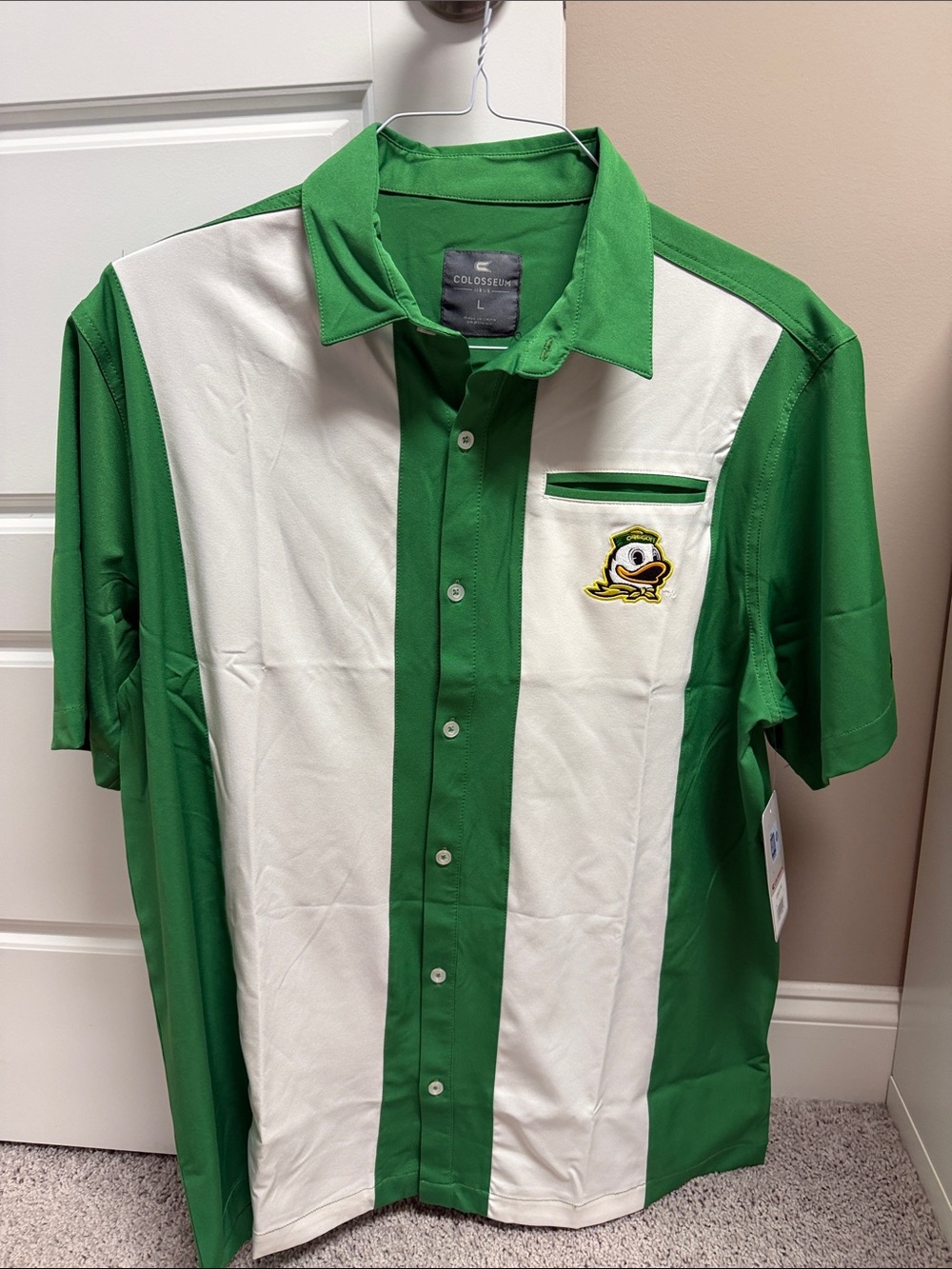 OREGON DUCK colosseum Sleeve Button-Down Shirt
